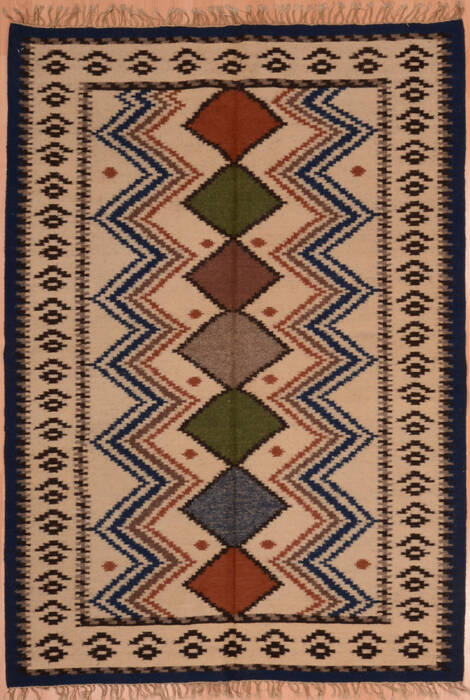 Kilim Beige Flat Woven 410 X 71  Area Rug 100-109278 Image 0
