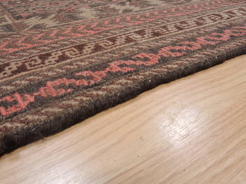 Kilim Brown Hand Knotted 51 X 93  Area Rug 100-109286 Image 12