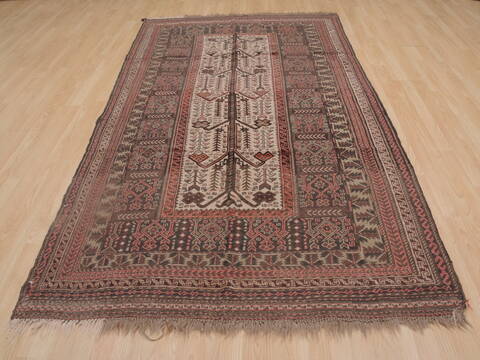 Kilim Brown Hand Knotted 51 X 93  Area Rug 100-109286 Image 3