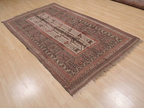 Kilim Brown Hand Knotted 51 X 93  Area Rug 100-109286 Image 5