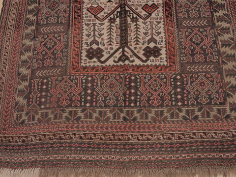 Kilim Brown Hand Knotted 51 X 93  Area Rug 100-109286 Image 7