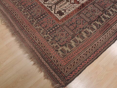 Kilim Brown Hand Knotted 51 X 93  Area Rug 100-109286 Image 8