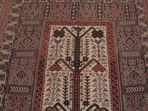 Kilim Brown Hand Knotted 51 X 93  Area Rug 100-109286 Image 9