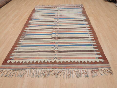 Kilim Multicolor Flat Woven 50 X 79  Area Rug 100-109287 Image 1