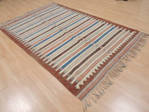 Kilim Multicolor Flat Woven 50 X 79  Area Rug 100-109287 Image 3