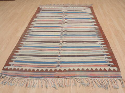 Kilim Multicolor Flat Woven 50 X 79  Area Rug 100-109287 Image 9