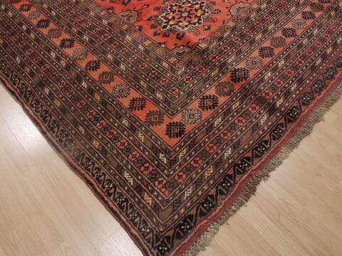 Khan Mohammadi Brown Hand Knotted 80 X 106  Area Rug 100-109291 Image 12