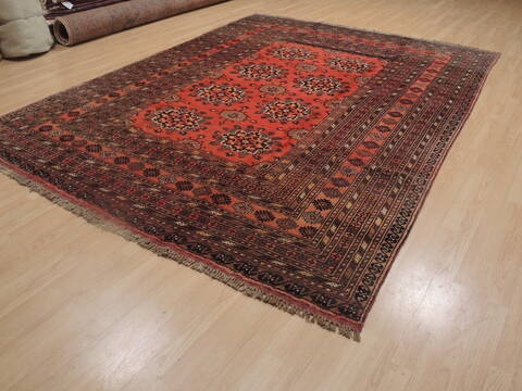 Khan Mohammadi Brown Hand Knotted 80 X 106  Area Rug 100-109291 Image 2