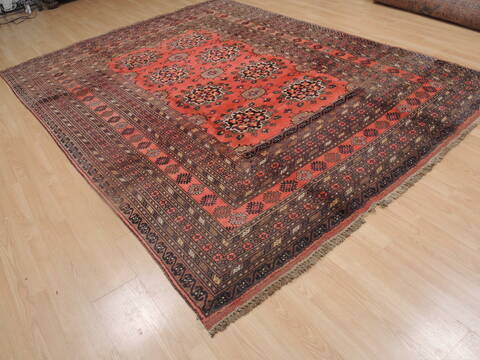 Khan Mohammadi Brown Hand Knotted 80 X 106  Area Rug 100-109291 Image 5