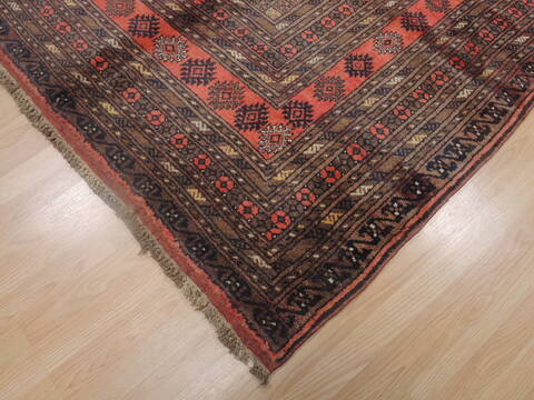 Khan Mohammadi Brown Hand Knotted 80 X 106  Area Rug 100-109291 Image 7