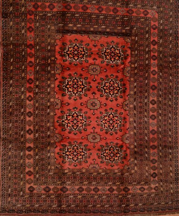 Khan Mohammadi Brown Hand Knotted 80 X 106  Area Rug 100-109291 Image 0