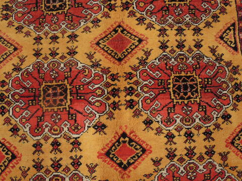 Khan Mohammadi Yellow Hand Knotted 89 X 107  Area Rug 100-109292 Image 9