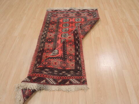Khan Mohammadi Red Hand Knotted 34 X 62  Area Rug 100-109293 Image 15