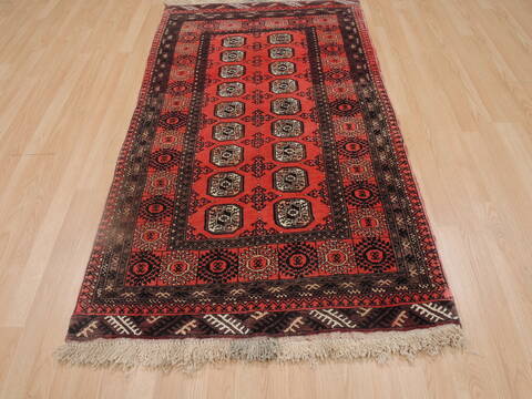 Khan Mohammadi Red Hand Knotted 34 X 62  Area Rug 100-109293 Image 1