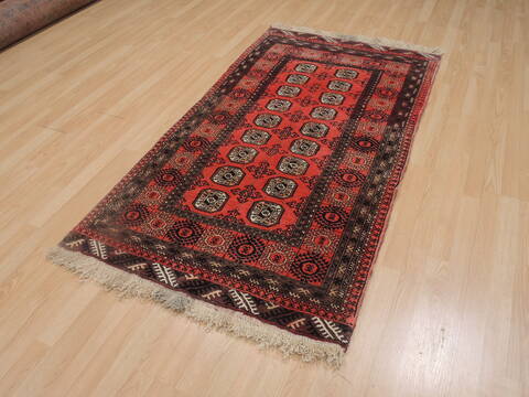 Khan Mohammadi Red Hand Knotted 34 X 62  Area Rug 100-109293 Image 2