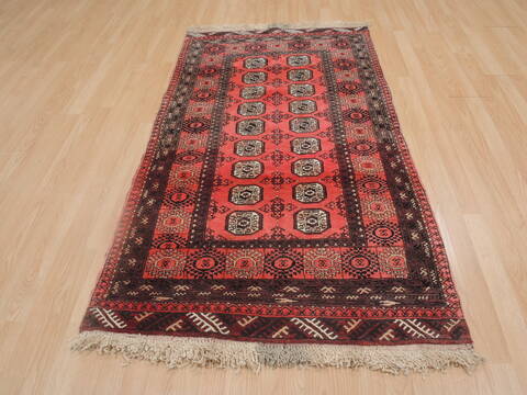 Khan Mohammadi Red Hand Knotted 34 X 62  Area Rug 100-109293 Image 4