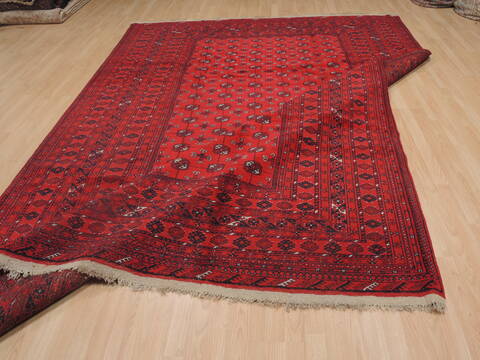 Khan Mohammadi Red Hand Knotted 74 X 117  Area Rug 100-109298 Image 16