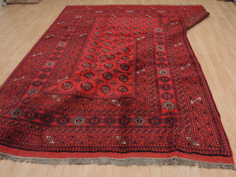 Khan Mohammadi Red Hand Knotted 85 X 115  Area Rug 100-109299 Image 19