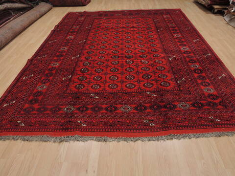 Khan Mohammadi Red Hand Knotted 85 X 115  Area Rug 100-109299 Image 1