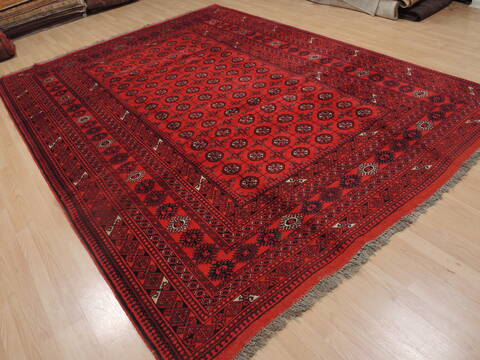 Khan Mohammadi Red Hand Knotted 85 X 115  Area Rug 100-109299 Image 3