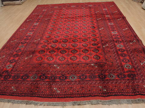 Khan Mohammadi Red Hand Knotted 85 X 115  Area Rug 100-109299 Image 4