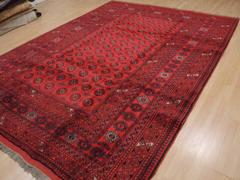 Khan Mohammadi Red Hand Knotted 85 X 115  Area Rug 100-109299 Image 5