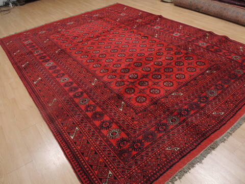 Khan Mohammadi Red Hand Knotted 85 X 115  Area Rug 100-109299 Image 6