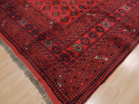Khan Mohammadi Red Hand Knotted 85 X 115  Area Rug 100-109299 Image 9