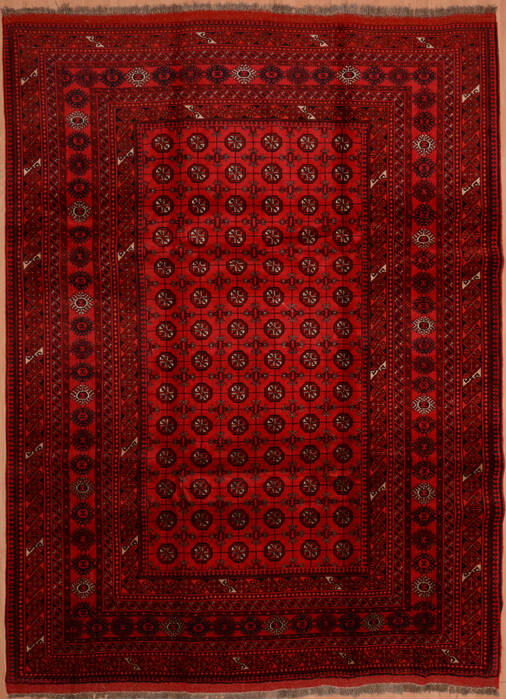 Khan Mohammadi Red Hand Knotted 85 X 115  Area Rug 100-109299 Image 0