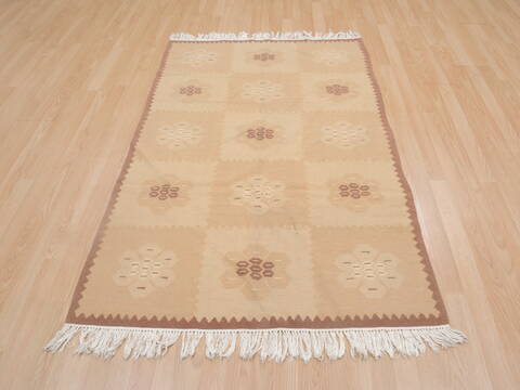 Kilim Beige Flat Woven 40 X 60  Area Rug 100-109305 Image 4
