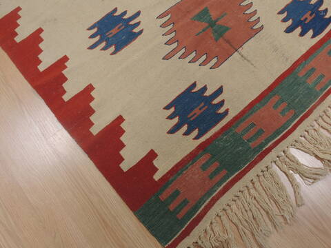 Kilim Beige Flat Woven 39 X 57  Area Rug 100-109308 Image 5