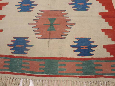 Kilim Beige Flat Woven 39 X 57  Area Rug 100-109308 Image 6