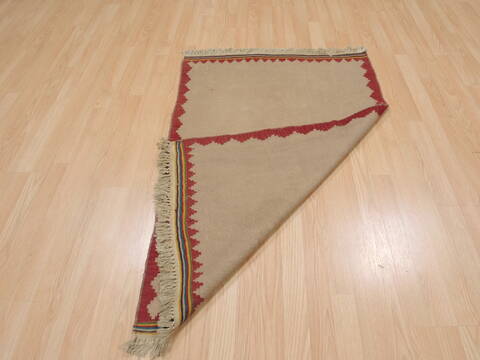 Kilim Beige Flat Woven 211 X 46  Area Rug 100-109310 Image 10