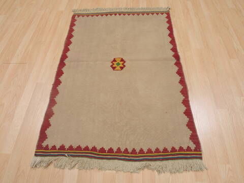 Kilim Beige Flat Woven 211 X 46  Area Rug 100-109310 Image 1
