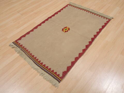 Kilim Beige Flat Woven 211 X 46  Area Rug 100-109310 Image 2