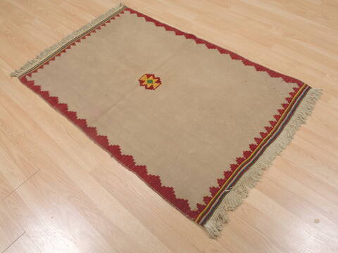 Kilim Beige Flat Woven 211 X 46  Area Rug 100-109310 Image 3