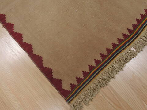 Kilim Beige Flat Woven 211 X 46  Area Rug 100-109310 Image 7