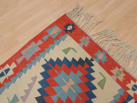 Kilim Red Flat Woven 35 X 52  Area Rug 100-109311 Image 10