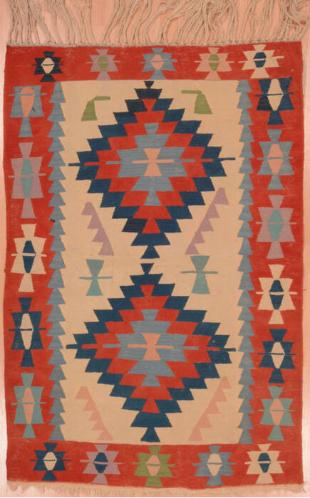 Kilim Red Flat Woven 35 X 52  Area Rug 100-109311 Image 0