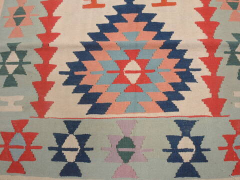 Kilim Green Flat Woven 38 X 59  Area Rug 100-109314 Image 8