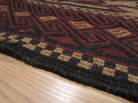 Kilim Red Hand Knotted 57 X 89  Area Rug 100-109322 Image 12