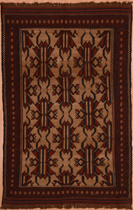 Kilim Red Hand Knotted 57 X 89  Area Rug 100-109322 Image 0
