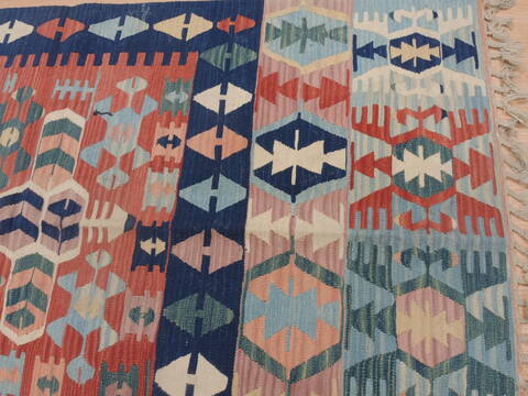 Kilim Red Hand Knotted 39 X 511  Area Rug 100-109326 Image 11