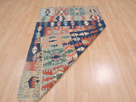 Kilim Red Hand Knotted 39 X 511  Area Rug 100-109326 Image 13