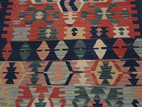 Kilim Red Hand Knotted 39 X 511  Area Rug 100-109326 Image 8