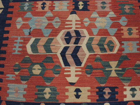 Kilim Red Hand Knotted 39 X 511  Area Rug 100-109326 Image 9