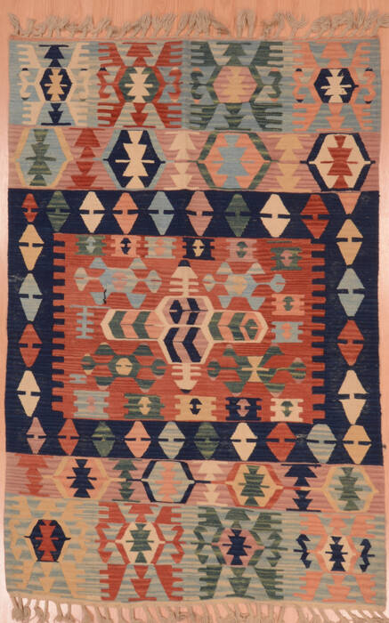 Kilim Red Hand Knotted 39 X 511  Area Rug 100-109326 Image 0