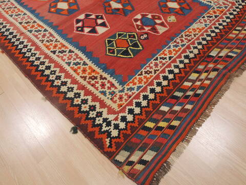 Kilim Red Flat Woven 59 X 92  Area Rug 100-109327 Image 11