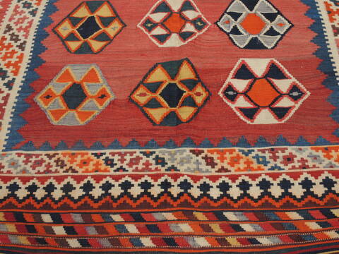 Kilim Red Flat Woven 59 X 92  Area Rug 100-109327 Image 8