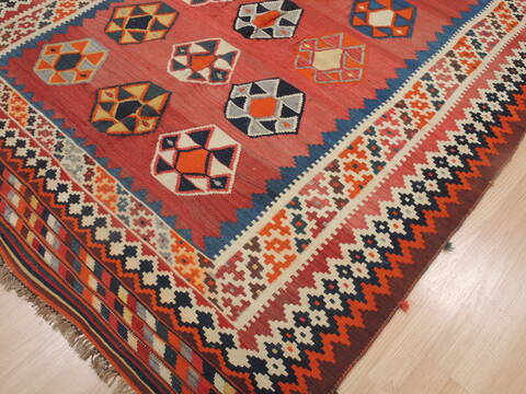 Kilim Red Flat Woven 59 X 92  Area Rug 100-109327 Image 9